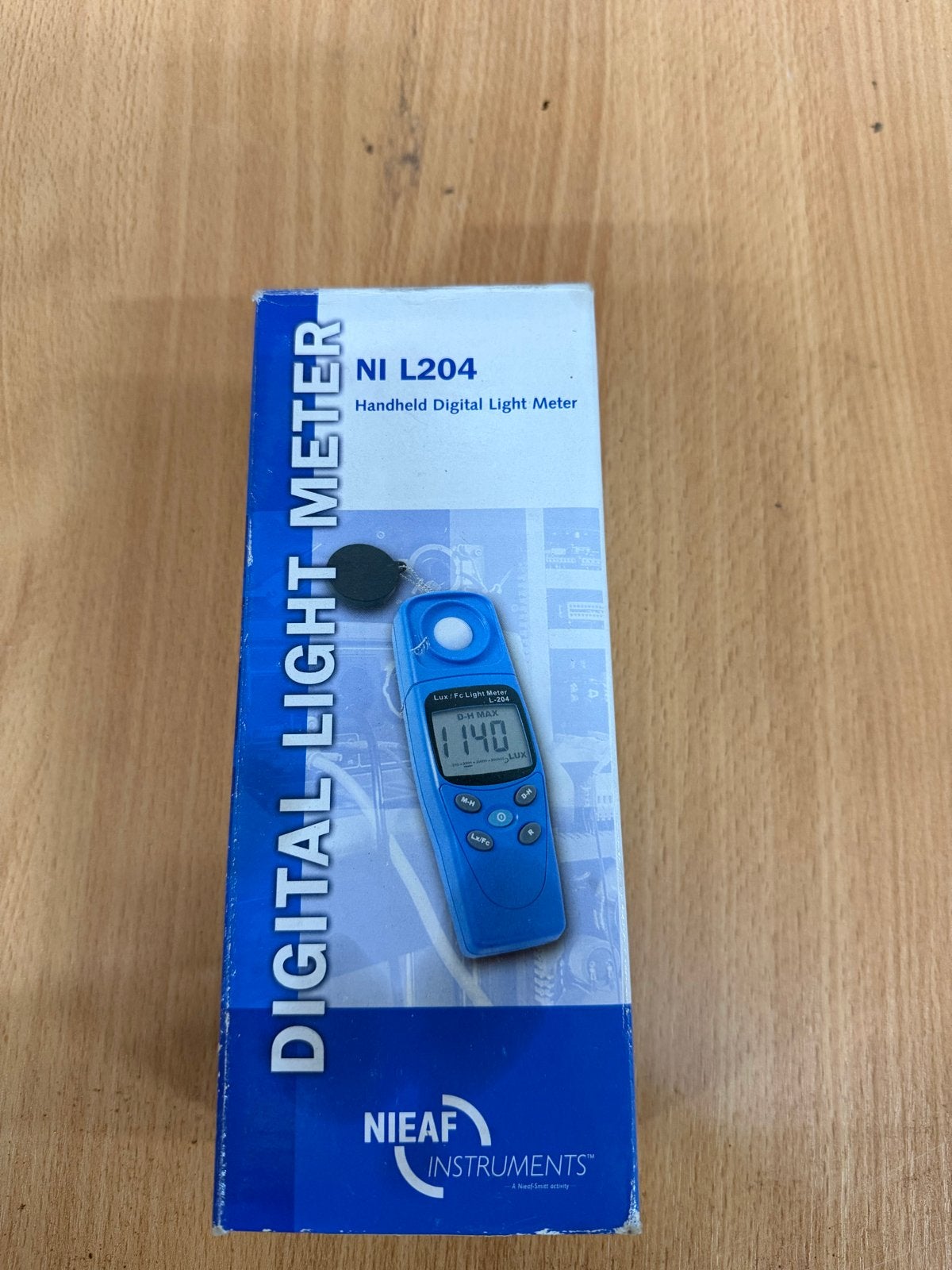 NIEAF Instruments NI L204 Digitale Lichtmeter met Hoes, Ophalen of Verzenden, Gebruikt, Licht