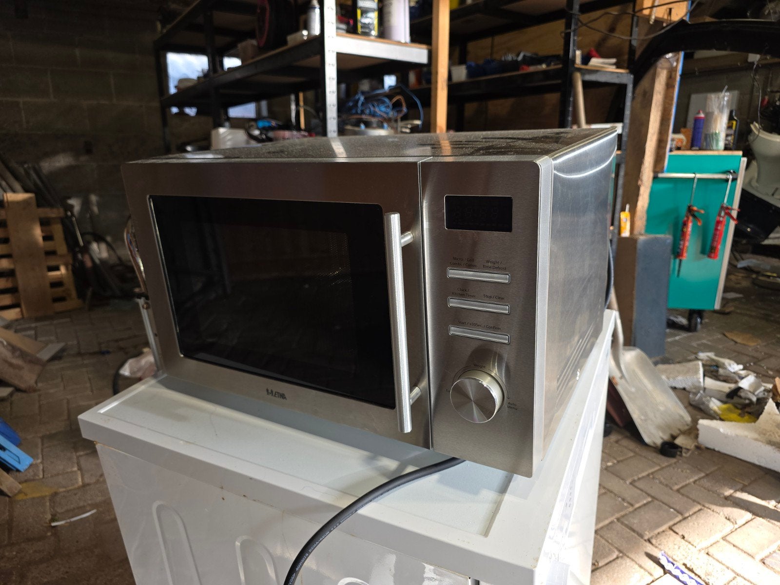 ETNA combi magnetron oven, Witgoed en Apparatuur, Ovens, Ophalen, Zo goed als nieuw, Minder dan 45 cm