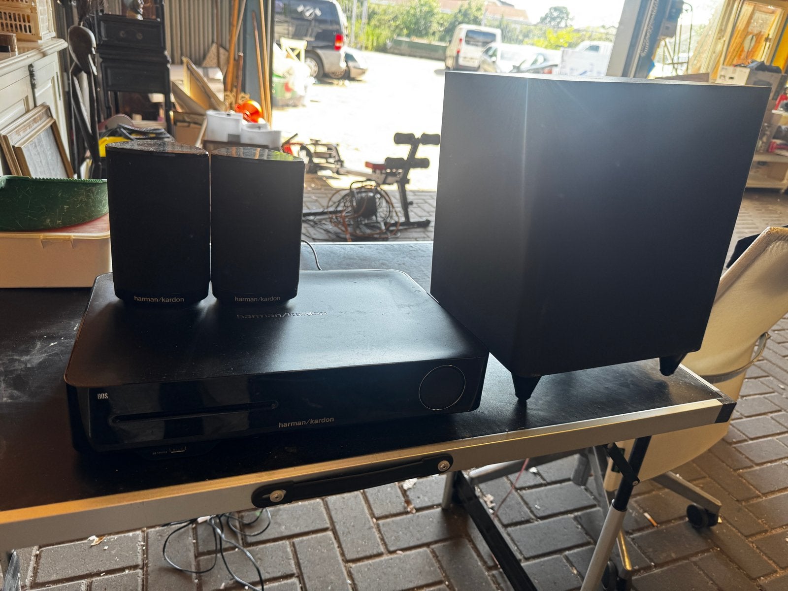 Harman Kardon Blu-ray Home Cinema Set met Subwoofer, Audio, Tv en Foto, Home Cinema-sets, Gebruikt, 2.1-systeem, Blu-ray-speler