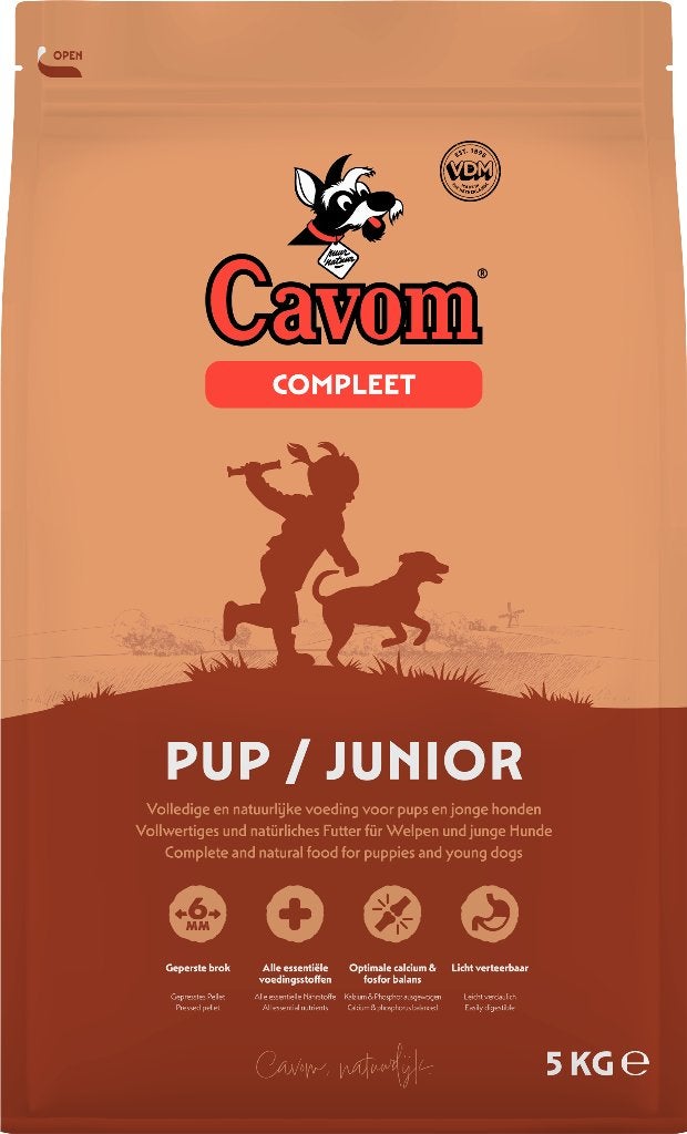 Cavom Compleet Pup/Junior hondenvoer, Dieren en Toebehoren, Ophalen of Verzenden, Hond