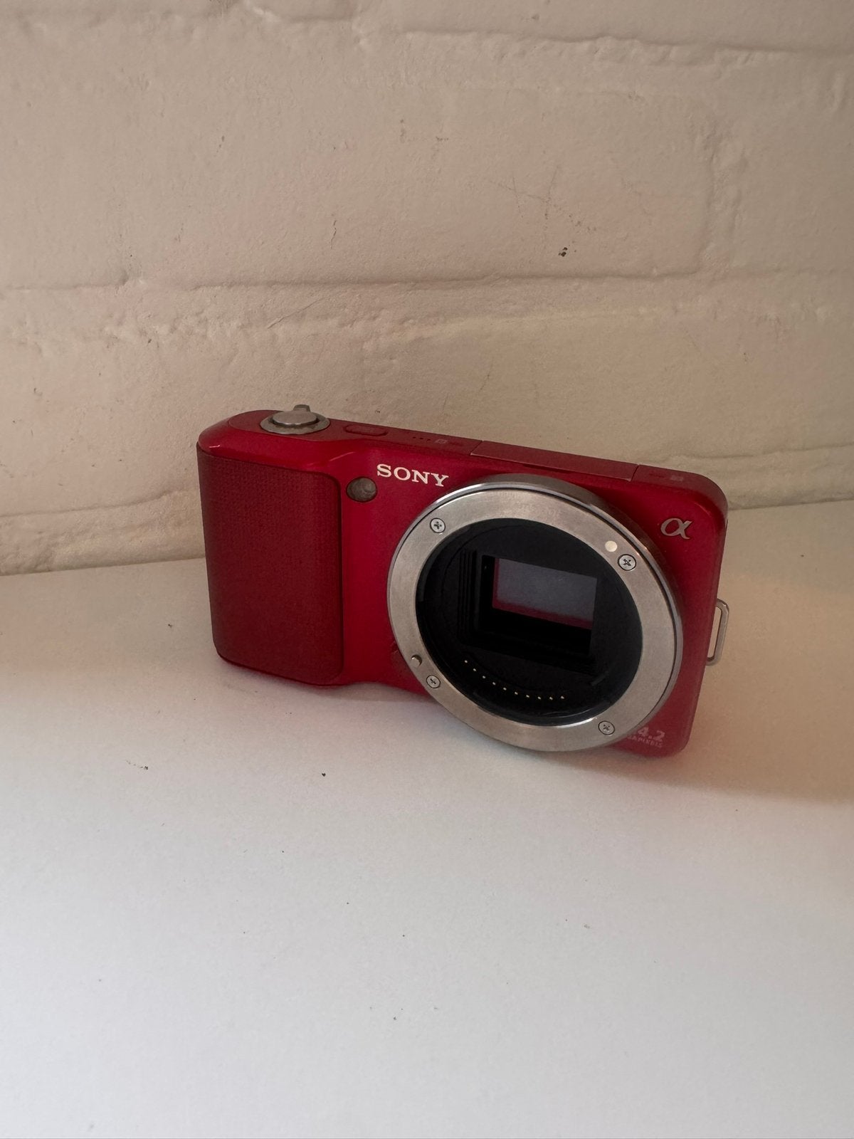 Sony NEX-3 Rood – 14.2MP Systeemcamera – Volledig Werkend, Audio, Tv en Foto, Fotocamera's Digitaal, Verzenden, Zo goed als nieuw
