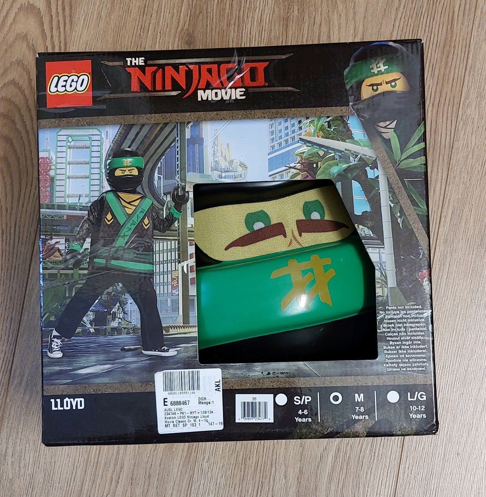 lego ninjago pak loyd maat 7 - 8 jaar, Kinderen en Baby's, Ophalen of Verzenden, Zo goed als nieuw, 122 t/m 128, Jongen of Meisje