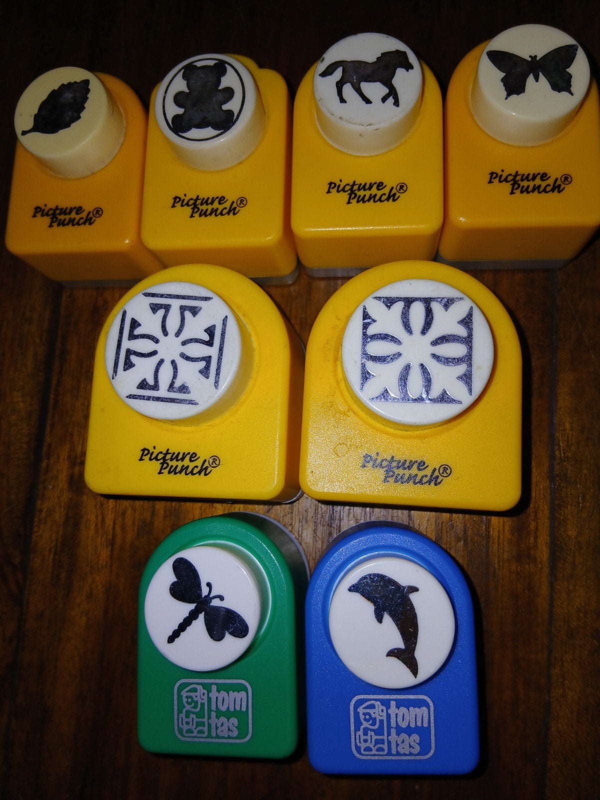 stansen van picture punch en tomtas 8x, Ophalen of Verzenden, Gebruikt, Overige thema's, Pons of Mal