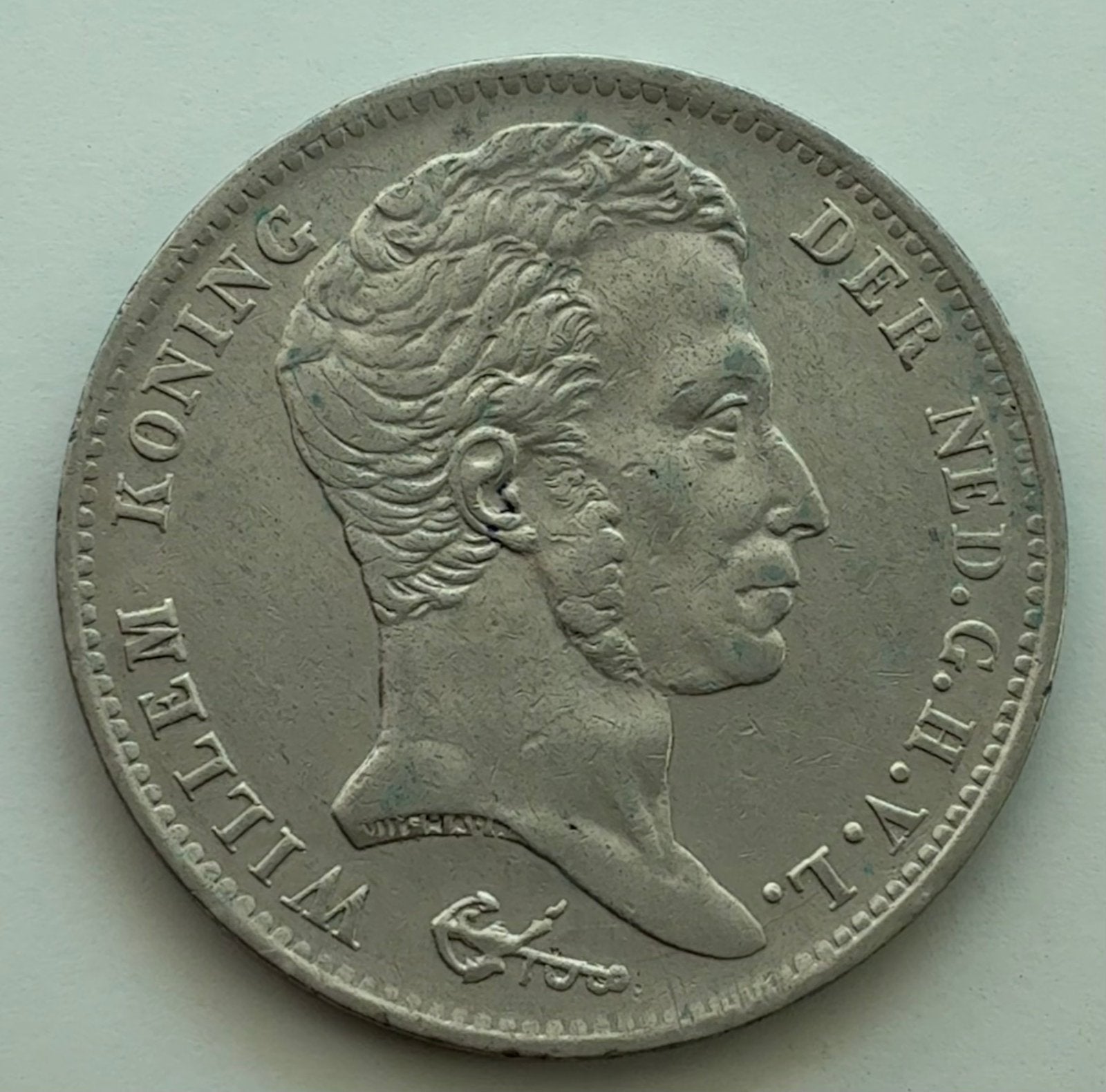 Koninkrijk Willem I, 1 gulden 1821 U ZFR+, Postzegels en Munten, Munten | Nederland, Ophalen of Verzenden, Koning Willem I, 1 gulden