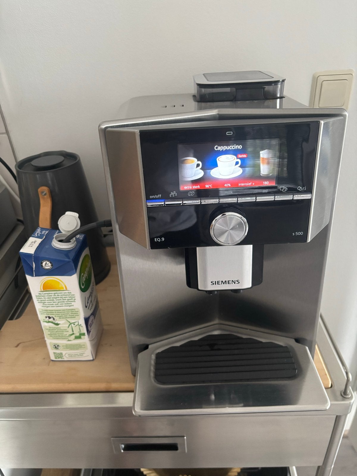 Siemens EQ.9 S500 volautomatische espressomachine, Ophalen, Afneembaar waterreservoir, Espresso apparaat, 10 kopjes of meer
