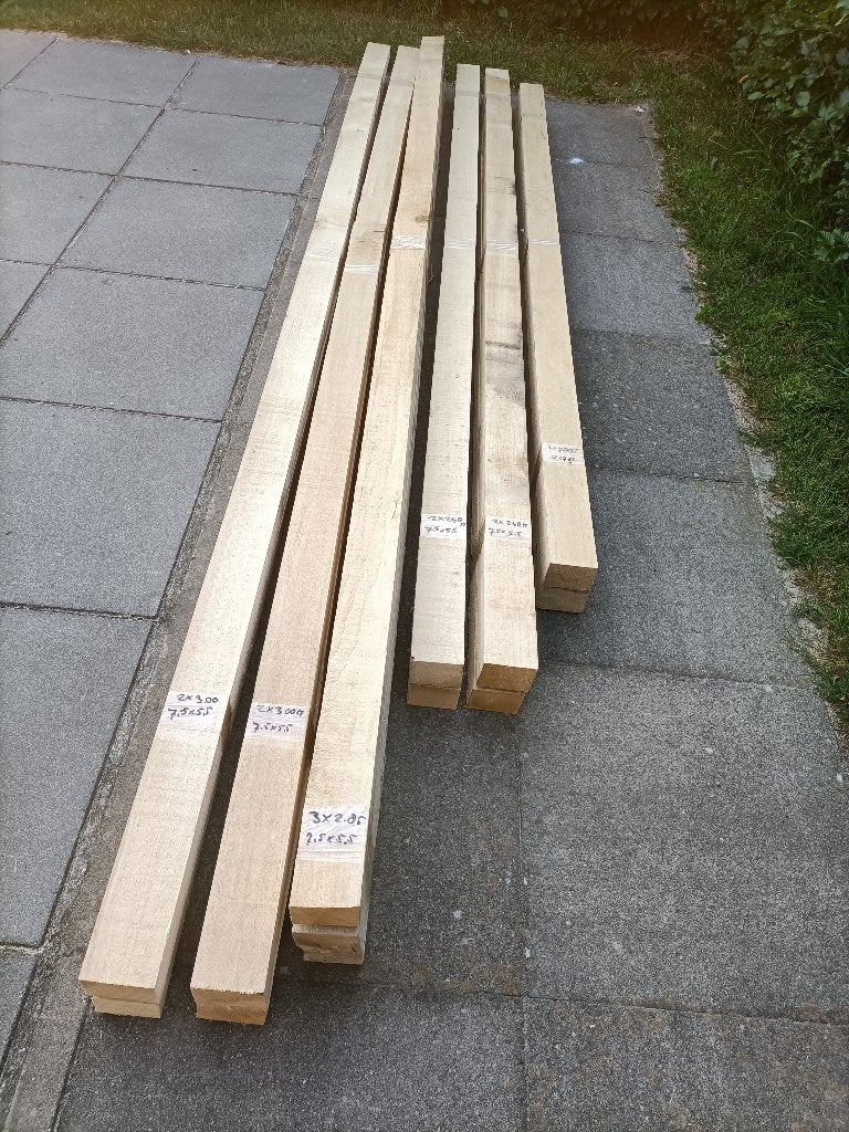 AANBIEDING houten balken 13 stuks voor kippenhok ed., Tuin en Terras, Palen, Balken en Planken, Ophalen, Zo goed als nieuw, 250 cm of meer