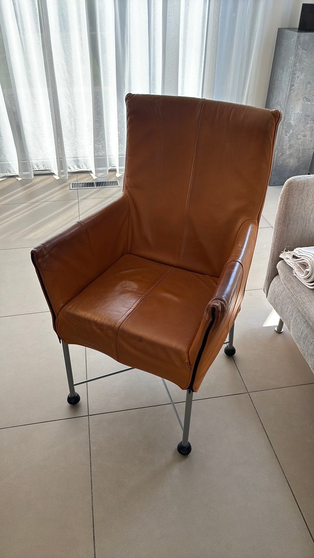 Eetkamer stoelen per stuk, Ophalen, Overige kleuren, Leer, Zo goed als nieuw