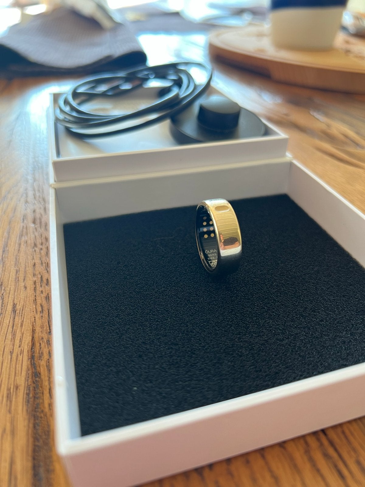 Oura Ring Gen 3 Maat 11 - Zo goed als nieuw, Ophalen of Verzenden, Waterdicht, Hartslag, Zo goed als nieuw