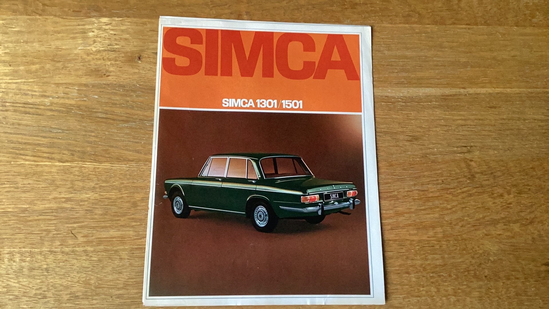 Simca 1301 1501 leaflet 1968, Ophalen of Verzenden, Gelezen, Overige merken