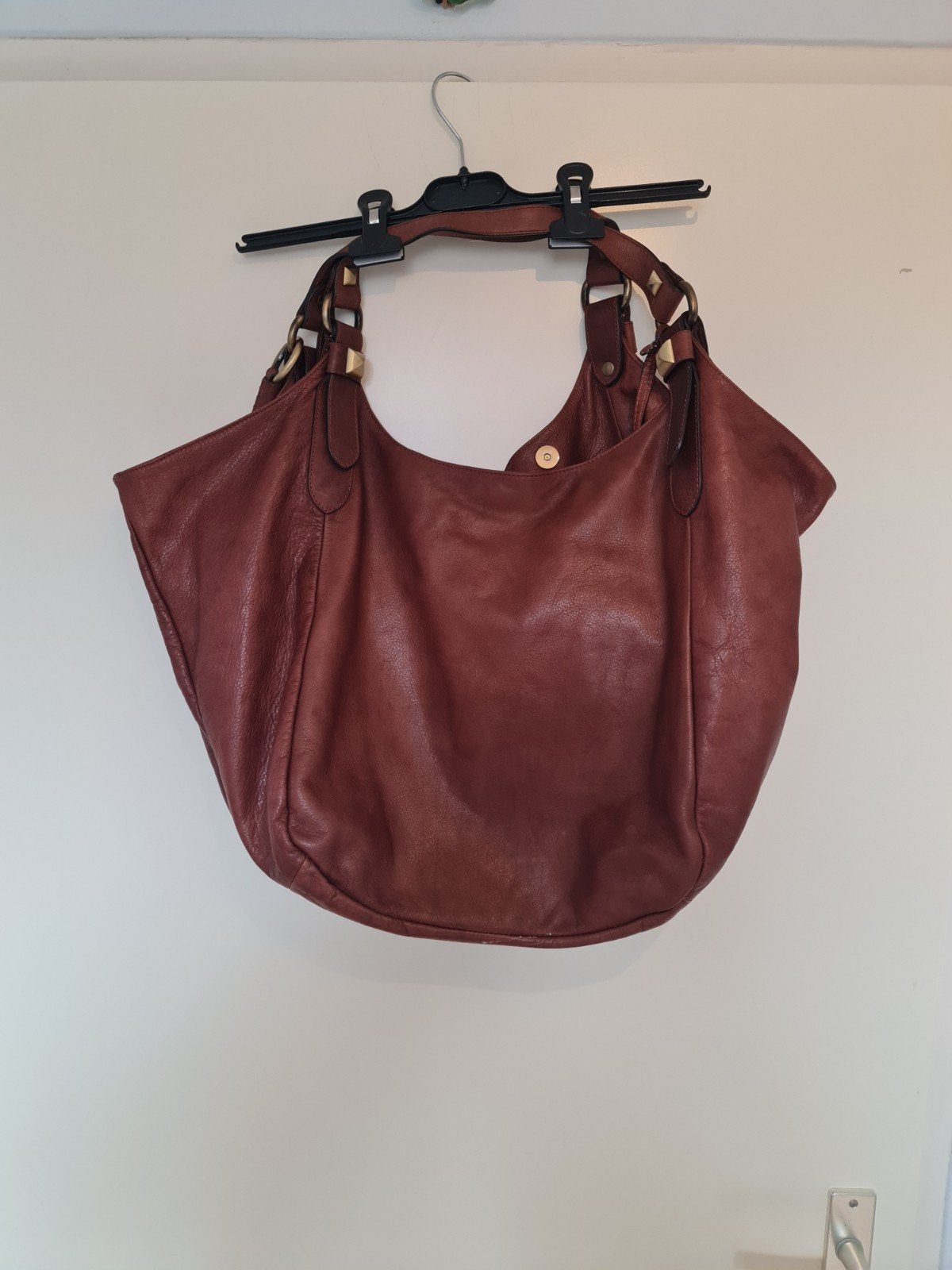 Nieuwe Abro tas - Bruin leren schoudertas, Ophalen of Verzenden, Nieuw, Bruin, Schoudertasje