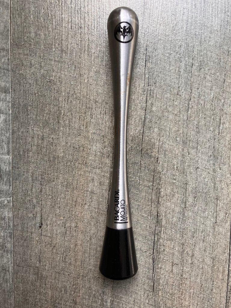 Bacardi RVS cocktail-stamper 20,5 cm (NIEUW), Overige typen, Ophalen of Verzenden, Metaal, Nieuw