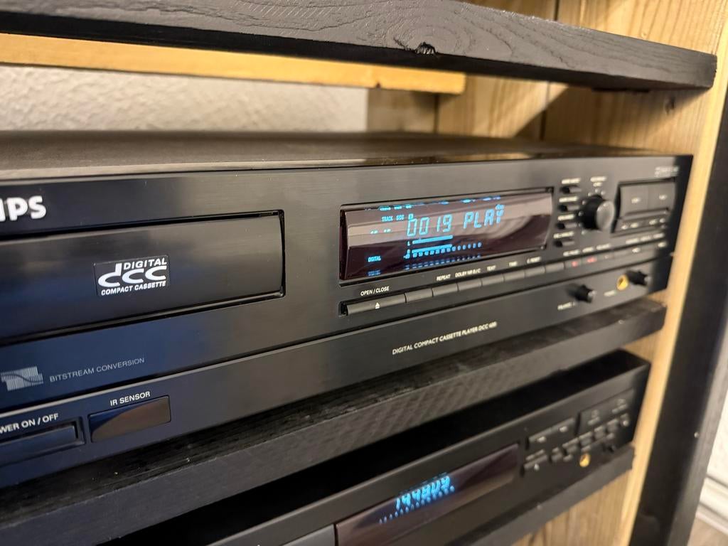 Philips DCC 600, snaren vervangen, incl 3 tapes en afstbed, Audio, Tv en Foto, Ophalen, Enkel, Philips