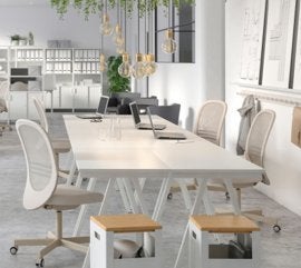 Ikea bureau's (Trotten) 12 stuks, Huis en Inrichting, Ophalen, 120 cm, Zo goed als nieuw, 70 cm