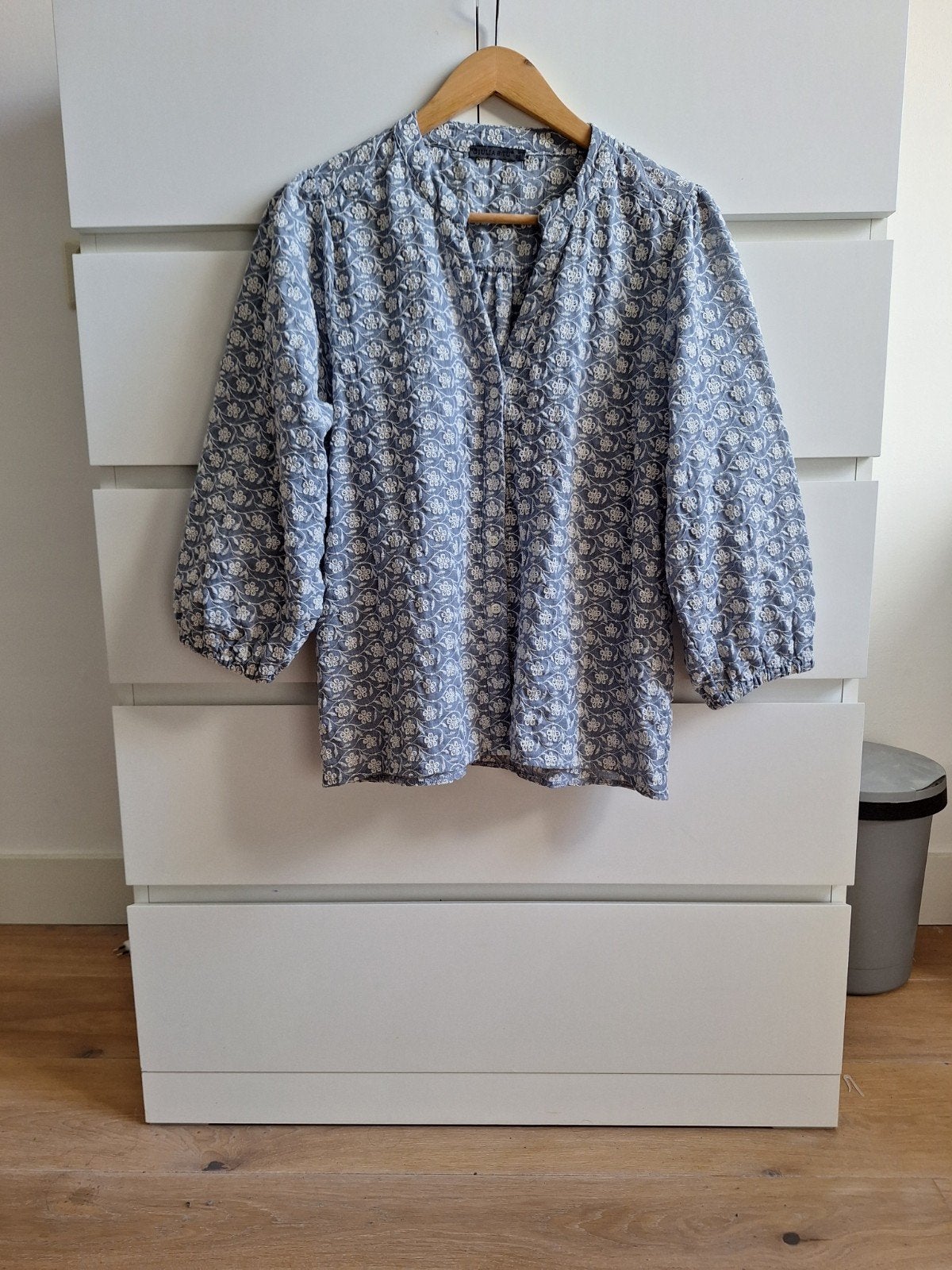 Blouse Giulia e Tu maat 38, Maat 38/40 (M), Blauw, Ophalen of Verzenden, Zo goed als nieuw