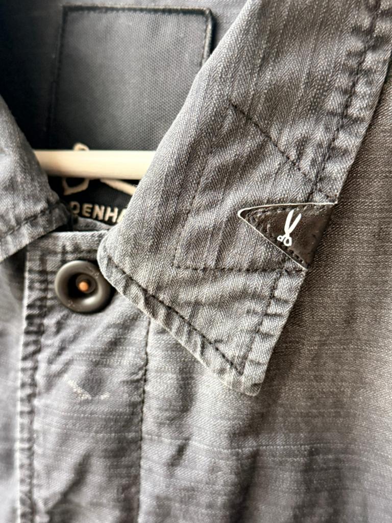 Denham denim jack met teddy voering - Blauwgrijs (2008), Ophalen of Verzenden, Zo goed als nieuw, Maat 52/54 (L), Blauw