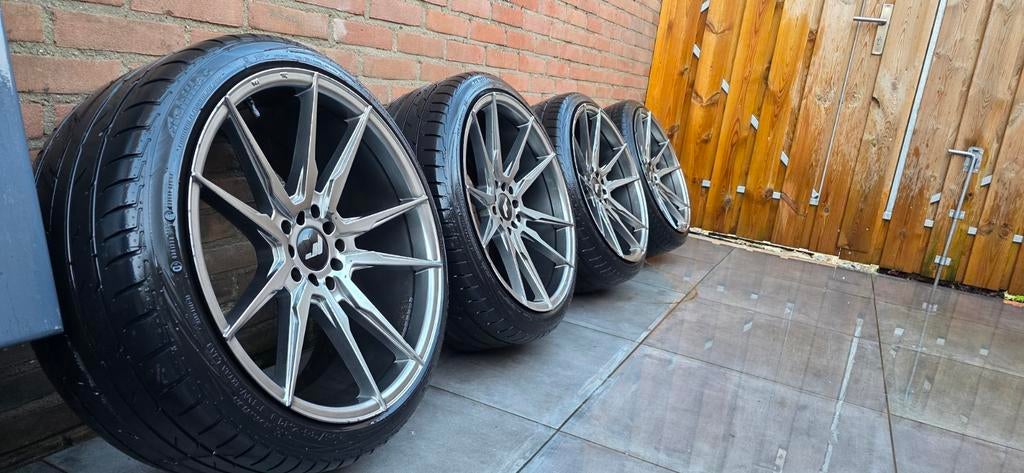 5x120 / 5x100 multisteek jr21 19" 9,5j set van 4, Auto-onderdelen, 19 inch, Banden en Velgen, Ophalen of Verzenden, Personenwagen
