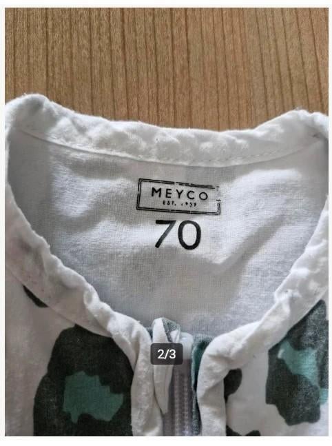 Slaapzak Meyco panter stone 70cm h4, Onbekend, Ophalen of Verzenden, Onbekend, 70 tot 85 cm