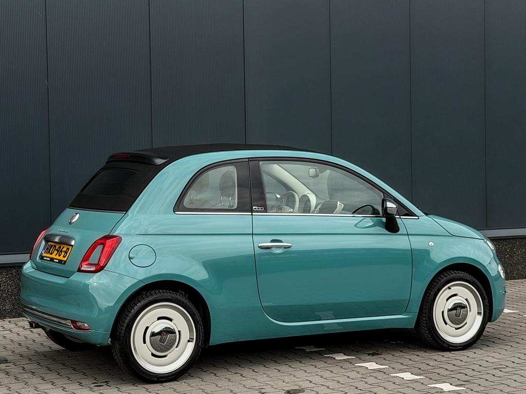 Fiat 500C Anniversario - Carplay - Airco - Cruise - Cabrio, Voorwielaandrijving, 4 cilinders, Cabriolet, Bedrijf