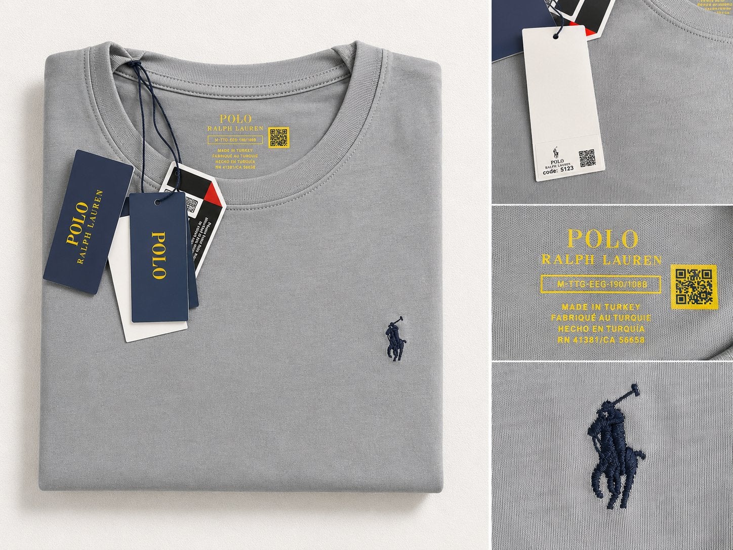 Polo Ralph Lauren T-shirt Grijs – M – Nieuw met Labels, Ophalen of Verzenden, Nieuw, Maat 48/50 (M), Grijs