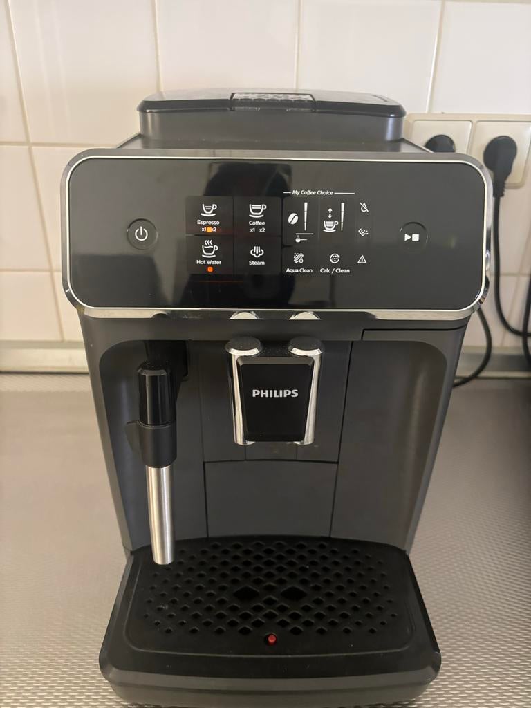Philips 2200 Serie Volautomatische Espressomachine, Afneembaar waterreservoir, Espresso apparaat, Zo goed als nieuw, 4 tot 10 kopjes