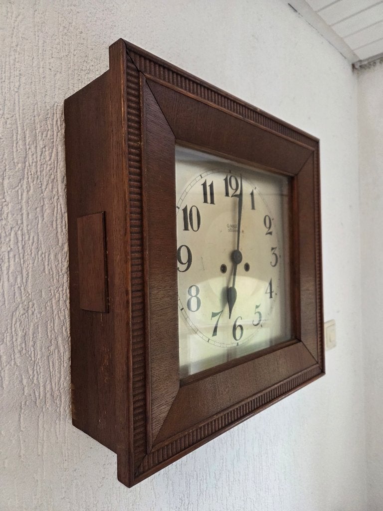 Zeldzame Mauthe wandklok uit Nederlands-Indië, Ophalen of Verzenden