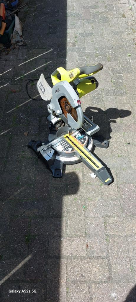 Ryobi afkortzaag ems254l, Doe-het-zelf en Verbouw, Ophalen, 1200 watt of meer, Afkortzaag, 30 tot 70 mm