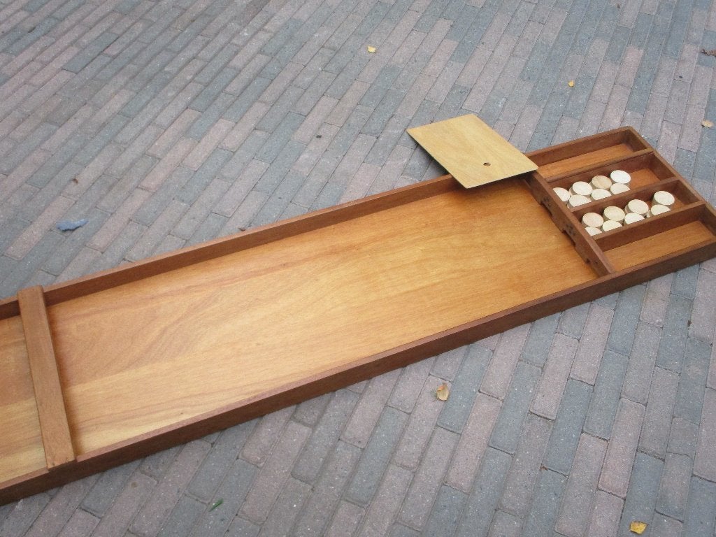 Homas ( E25) Sjoelbak,,v.a 65,00e, Hobby en Vrije tijd, Vijf spelers of meer, Ophalen, Gebruikt