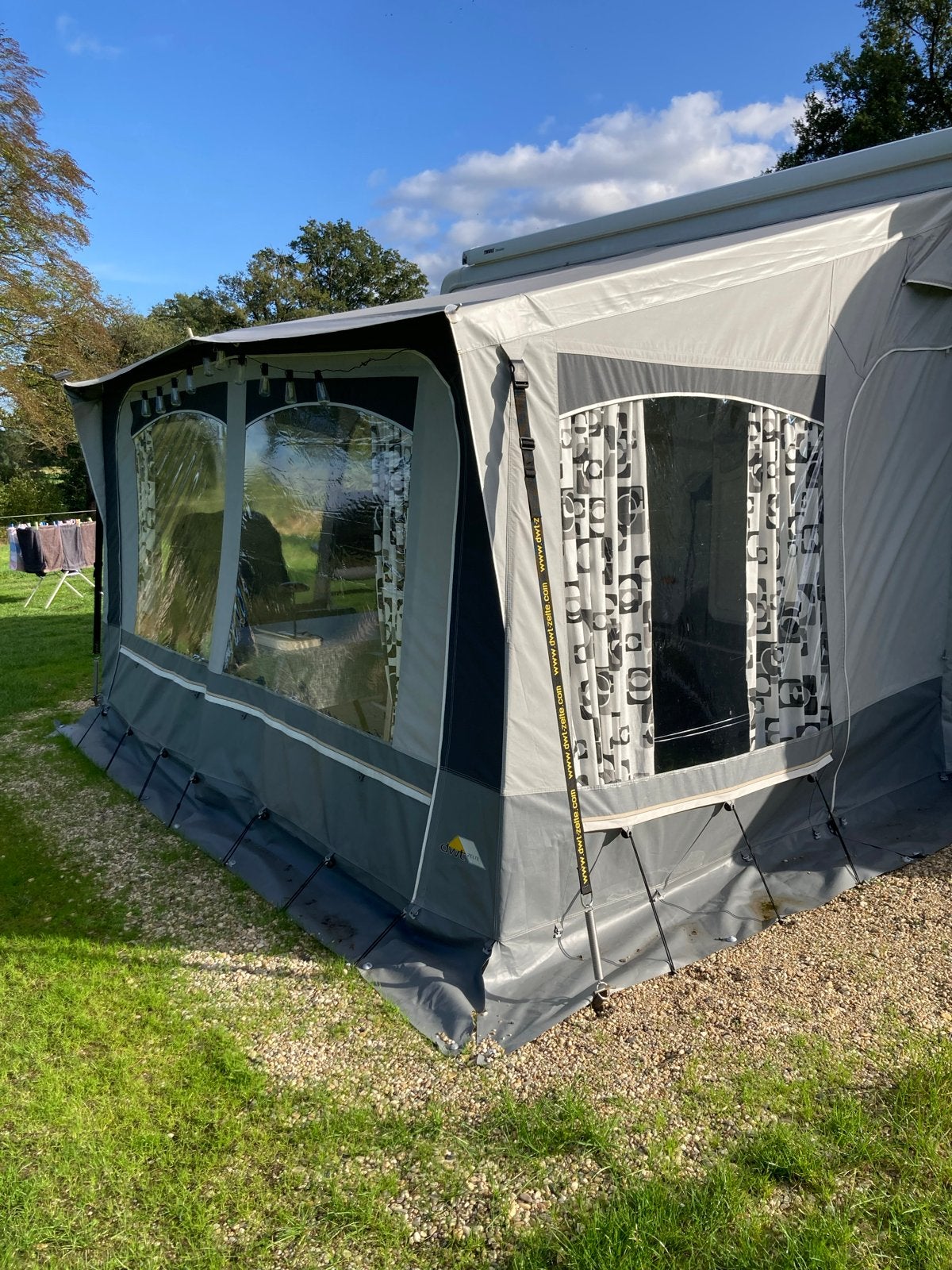 DWT Deeltent 300x240 met passend grondzeil, Ophalen, Gebruikt