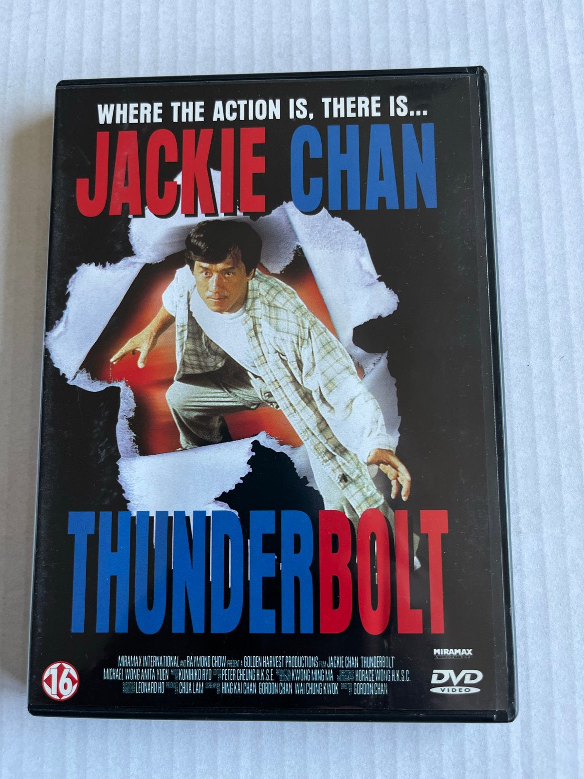 Thunderbolt - Jackie Chan DVD, Vanaf 16 jaar, Nederlands, Ophalen of Verzenden, Martial Arts