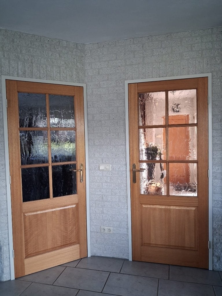 2 stuks SKS stompe deur met glas, Ophalen, Gebruikt