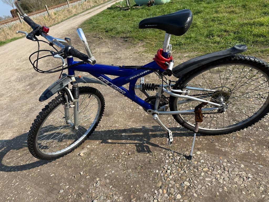 Ancona Pioneer Mountainbike - Blauw, Volledig Geveerd, Gebruikt, 53 tot 57 cm, Ophalen, Overige merken
