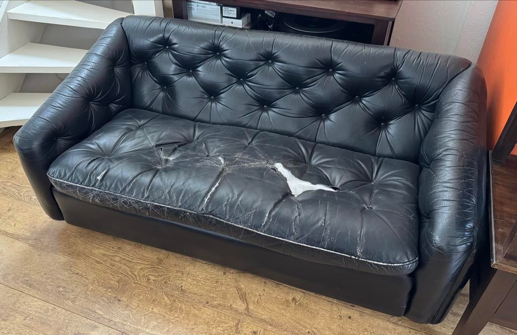 Artifort Geoffrey Harcourt C609 tweezits loungebank jaren '7, Ophalen, Gebruikt, 150 tot 200 cm, Tweepersoons
