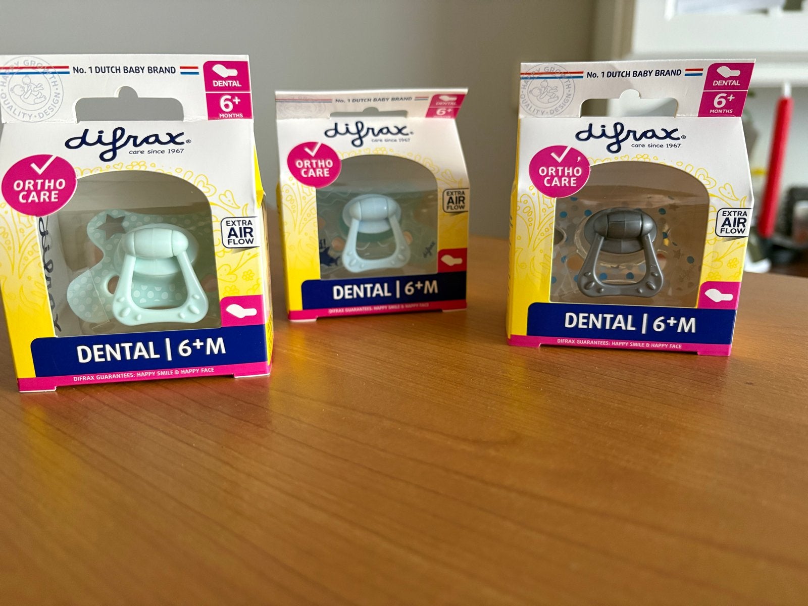 Difrax Dental Fopspeen 6+ maanden - Ortho Care, Ophalen of Verzenden, Nieuw