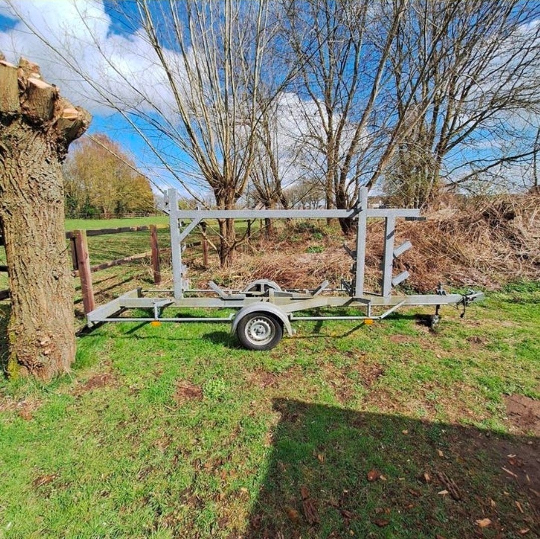 Nette steiger aanhangwagen, kano, Ophalen of Verzenden, Zo goed als nieuw