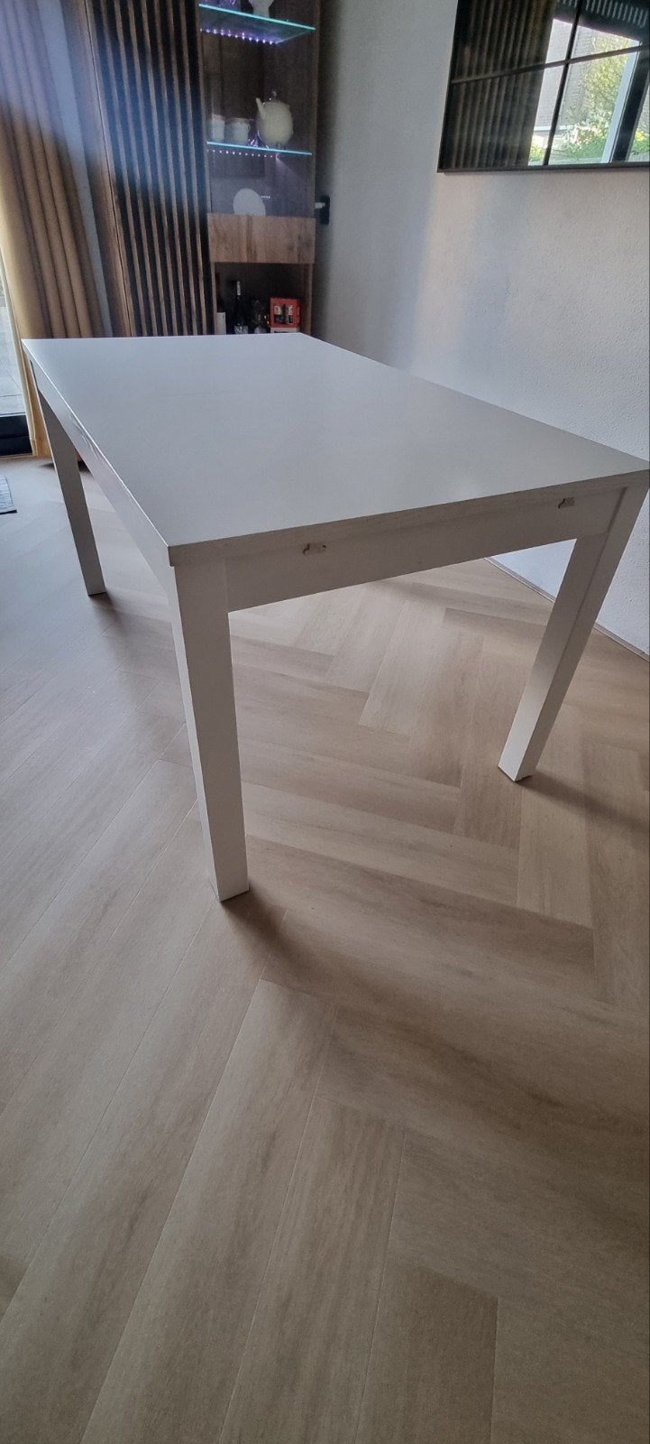 IKEA Bjursta uitschuifbare eettafel - 140-220cm, Ophalen, 200 cm of meer, 50 tot 100 cm, Zo goed als nieuw