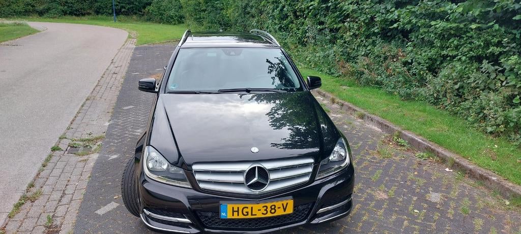 Mercedes-Benz C-Klasse C180 BE Estate 2011 Zwart, Auto's, Achterwielaandrijving, Zwart, 1796 cc, Zwart