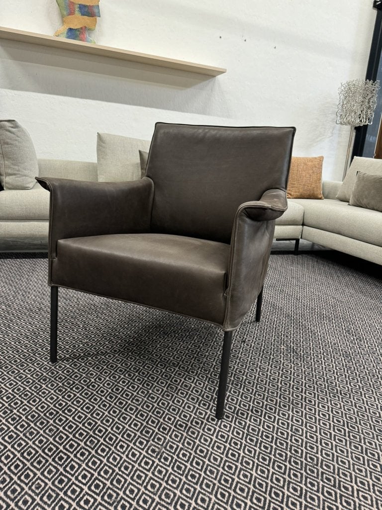 Nieuw Design on Stock Limec Fauteuil bruin leer Design stoel, Minder dan 75 cm, Leer, Ophalen of Verzenden, 50 tot 75 cm