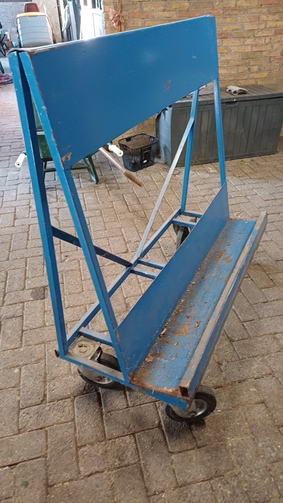 Stevige verhuiswagen / platenwagen - blauw, Doe-het-zelf en Verbouw, Ophalen