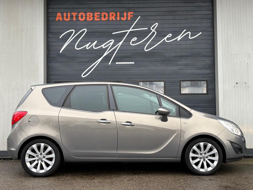 Opel Meriva 1.4 Turbo Cosmo|Pano|Fietsendrager|Navi, Auto's, Opel, Voorwielaandrijving, Euro 5, Gebruikt, Zwart