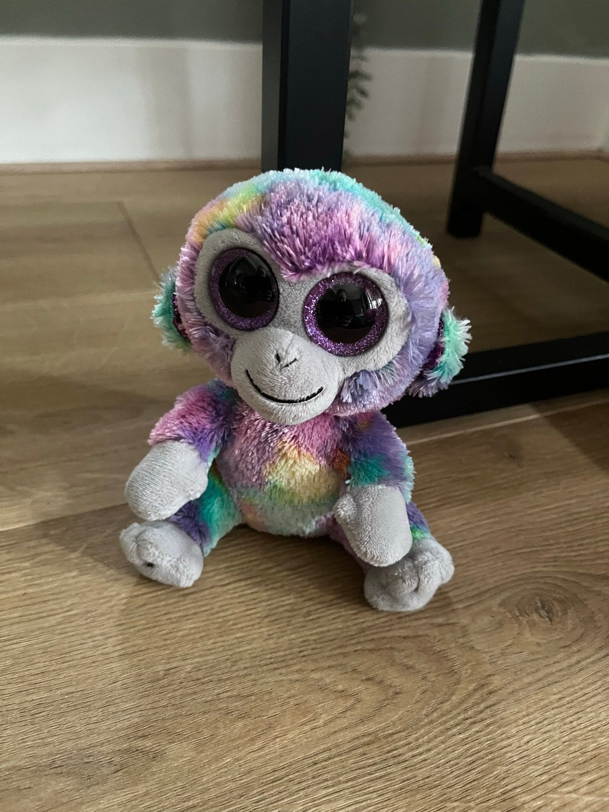 Ty Beanie Boo Aap Knuffel - Meerkleurig, Ophalen of Verzenden, Zo goed als nieuw, Meerkleurig, Klein (minder dan 20 cm)