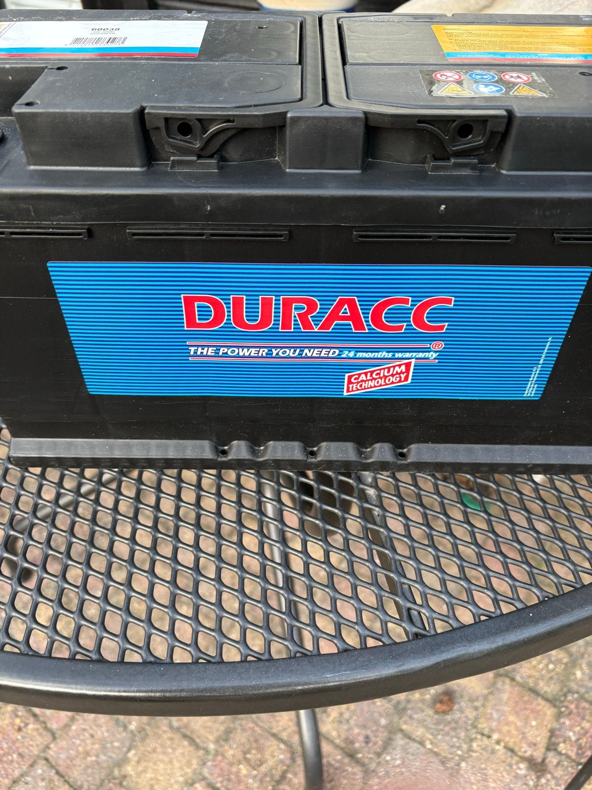 Duracc accu 12V 100Ah 60038 - Zo goed als nieuw, Gebruikt, Universele onderdelen