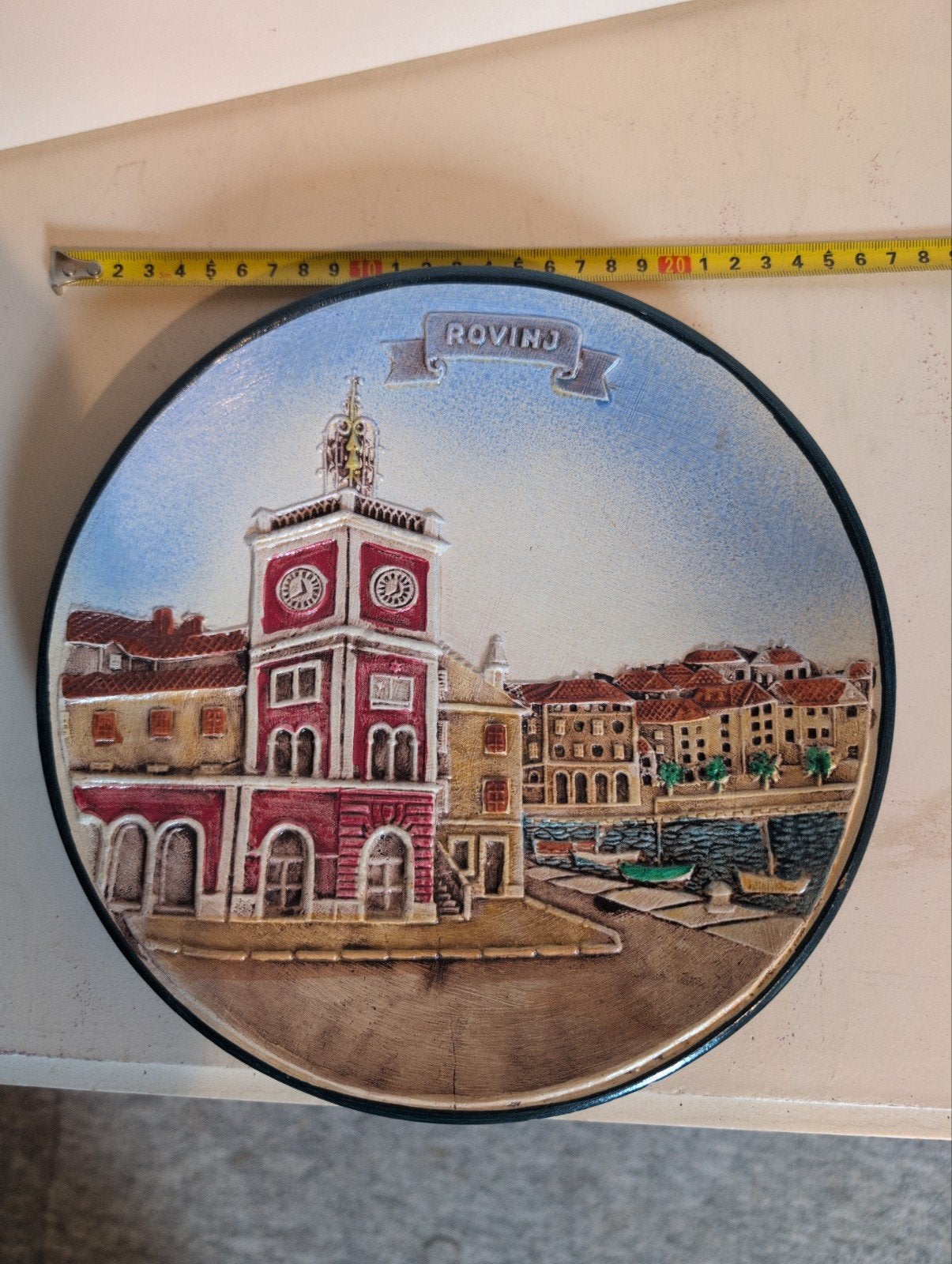 Decoratieve wandplaat Rovinj, Kroatië, Ophalen of Verzenden
