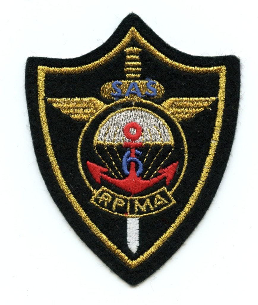 Franse marine patch 6 RPIMA SAS PARA, Verzamelen, Ophalen of Verzenden, Marine, Overige gebieden, Embleem of Badge