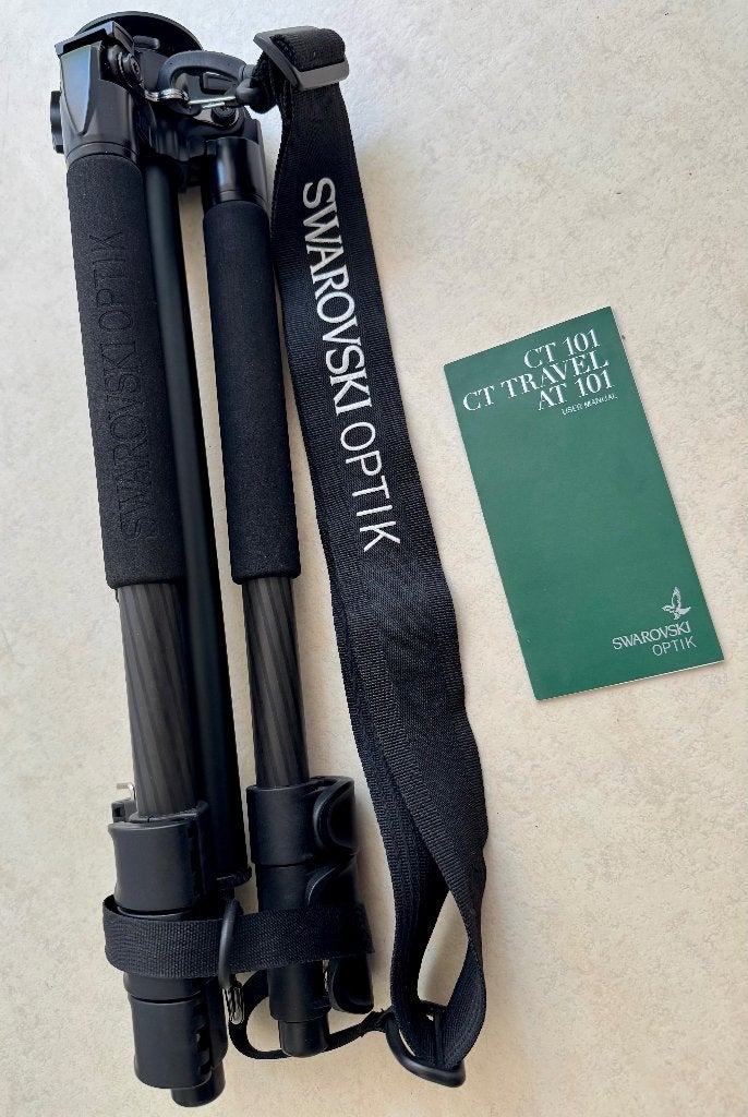 Swarovski Carbon CT Travel statief, Ophalen of Verzenden, Zo goed als nieuw, 150 tot 175 cm, Driepoot