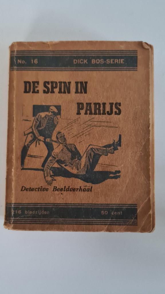Antiek stripboek De spin in Parijs Dick Bos, Boeken, Stripboeken, Eén stripboek, Ophalen, Gelezen, Diverse auteurs