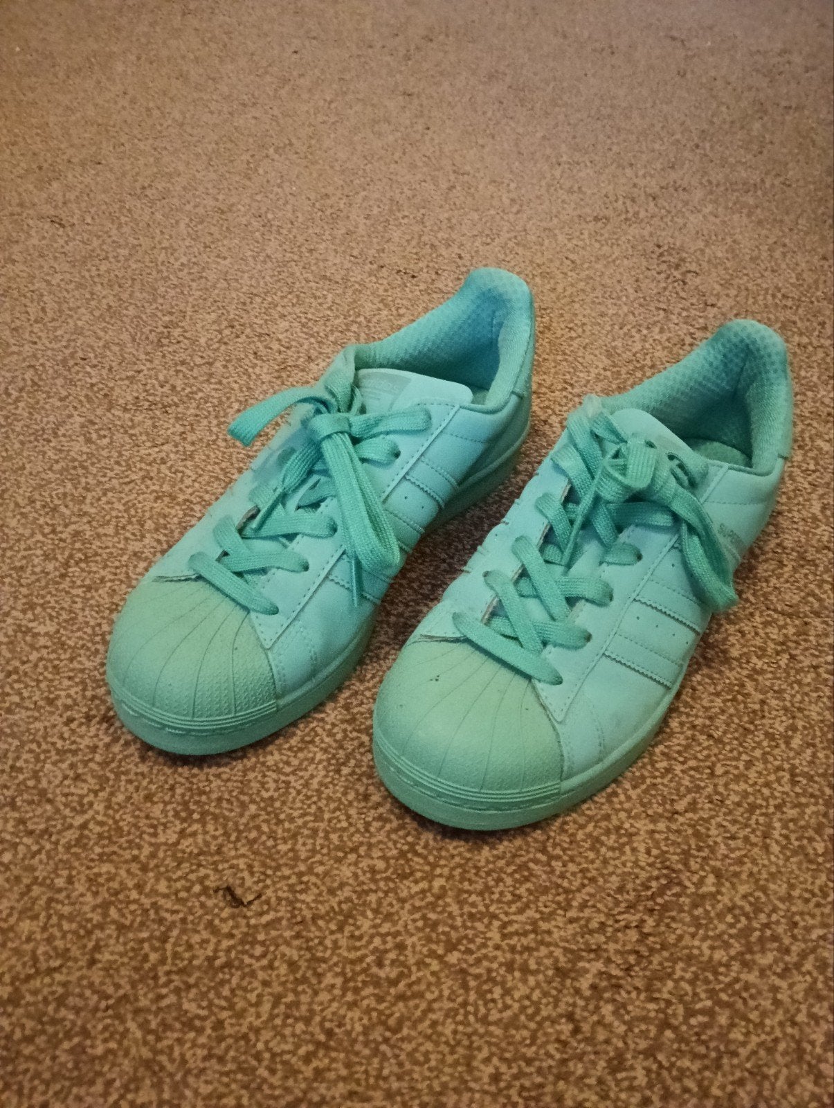 Adidas Superstar sneakers 38 2/3, Adidas, Ophalen of Verzenden, Groen, Sneakers of Gympen