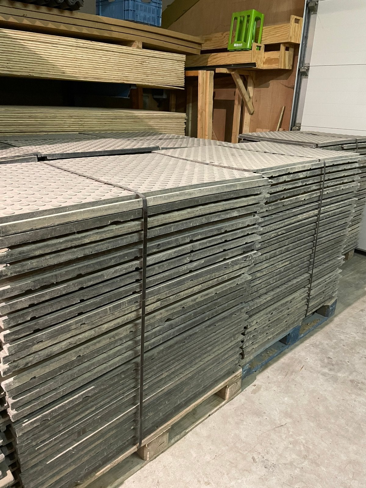 Gebruikte kunstof rijplaten koppelbaar 120x80, Ophalen, Zo goed als nieuw, Minder dan 180 cm, Palen