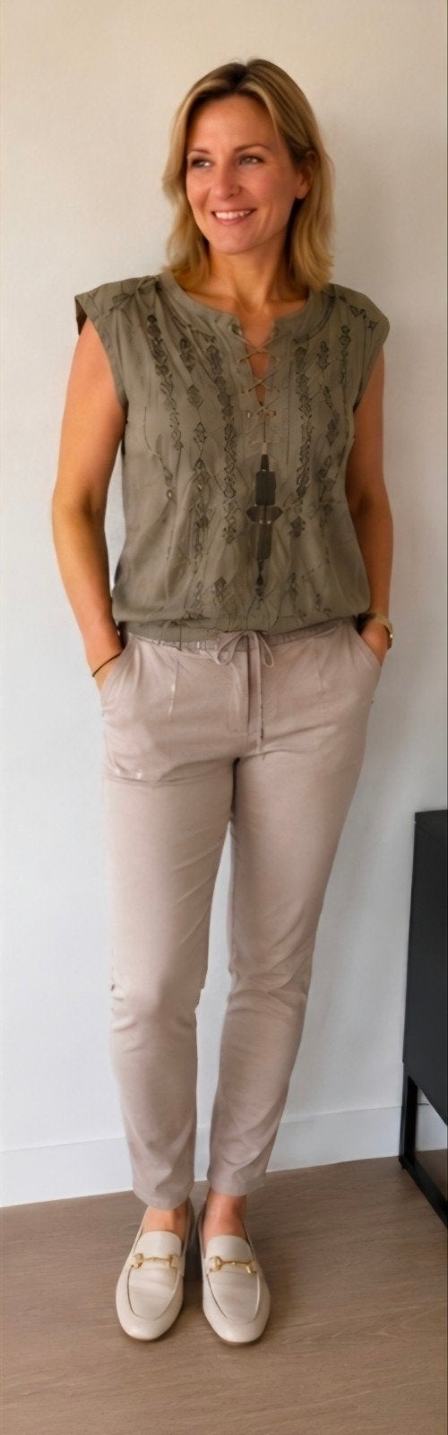 Except Viking Top, Army Green – Maat M, Ophalen of Verzenden, Zo goed als nieuw, Maat 38/40 (M), Groen