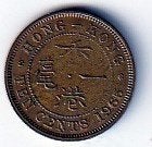 10  cent  1965   H  Hong-Kong. km. 28.1, Ophalen of Verzenden, Zuidoost-Azië, Losse munt