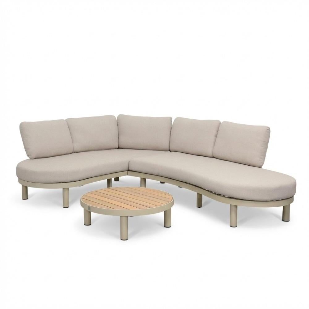 Washington organische loungeset | aluminium | 259x195cm, Tuin en Terras, Tuinsets en Loungesets, Ophalen, 4 zitplaatsen, Aston Martinlaan 36